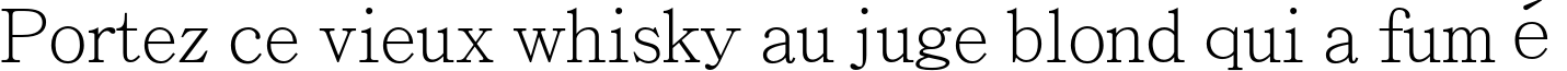 Пример написания шрифтом Adobe Ming Std L текста на французском
