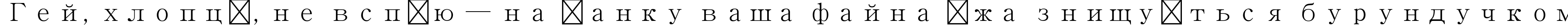 Пример написания шрифтом Adobe Myungjo Std M текста на украинском