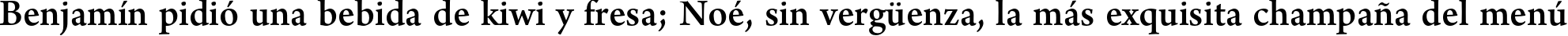 Пример написания шрифтом Adobe Naskh Medium текста на испанском