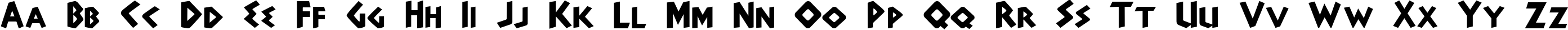 Пример написания английского алфавита шрифтом Adonais Regular