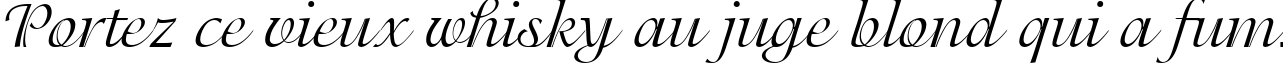 Пример написания шрифтом Adorable текста на французском