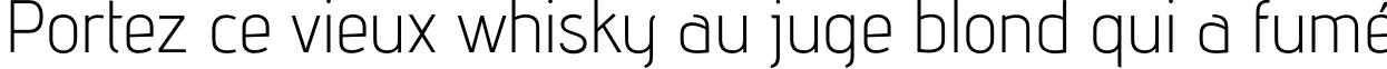 Пример написания шрифтом advent Lt1 текста на французском