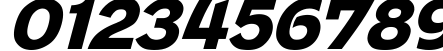 Пример написания цифр шрифтом AdverGothic Italic