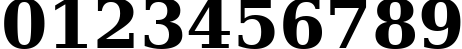 Пример написания цифр шрифтом ae_AlMateen Bold
