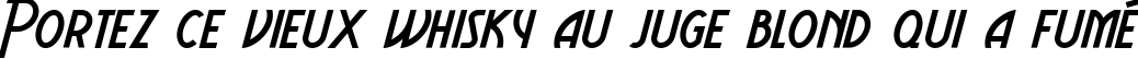 Пример написания шрифтом Aerovias Brasil NF текста на французском