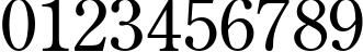 Пример написания цифр шрифтом AG_CenturyOldStyle