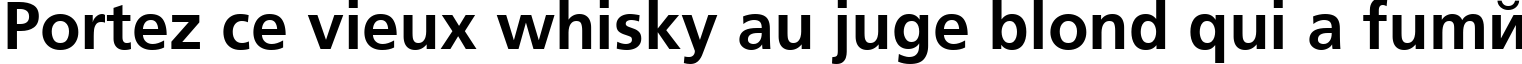 Пример написания шрифтом AG Foreigner Light Bold Bold текста на французском