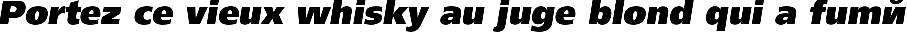 Пример написания шрифтом AG ForeignerULB Oblique Medium текста на французском