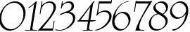 Пример написания цифр шрифтом AG_University Italic