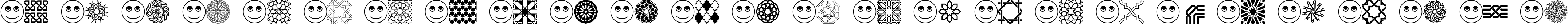 Пример написания английского алфавита шрифтом AGA Arabesque Free Sample