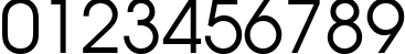 Пример написания цифр шрифтом AGAvalanche