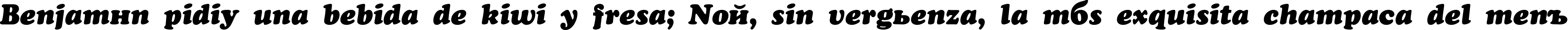 Пример написания шрифтом AGCooperCyr Italic текста на испанском