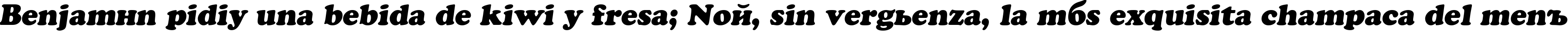 Пример написания шрифтом AGCrownStyle Oblique текста на испанском