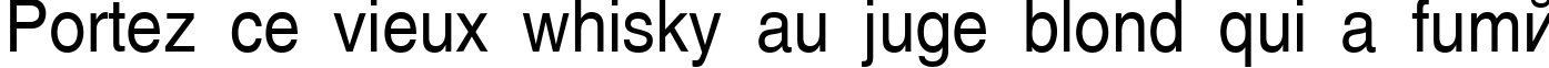 Пример написания шрифтом AGHlvCyrillic Normal90n текста на французском