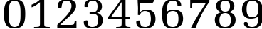 Пример написания цифр шрифтом AGMelanie Roman