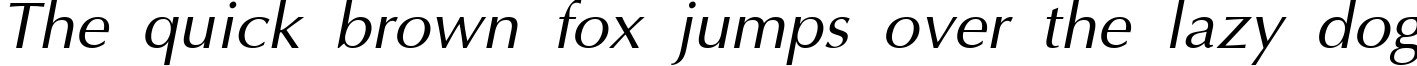 Пример написания шрифтом Normal-Italic текста на английском