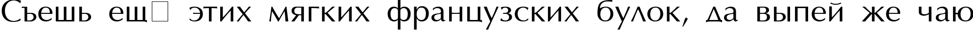 Пример написания шрифтом AGOptimaCyr Roman текста на русском