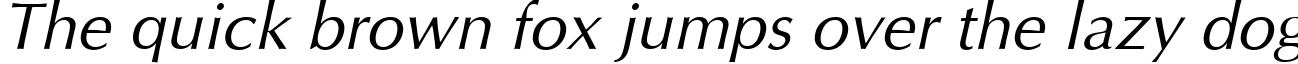 Пример написания шрифтом Oblique текста на английском