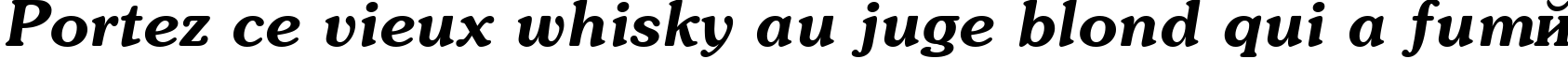 Пример написания шрифтом AGPresquire Bold Oblique текста на французском