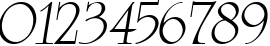 Пример написания цифр шрифтом AGReverence Oblique Medium