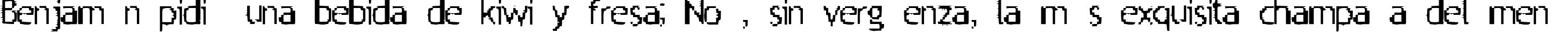 Пример написания шрифтом Aileenation текста на испанском