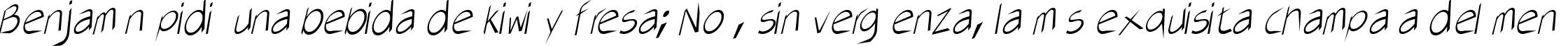 Пример написания шрифтом AirCut Light текста на испанском