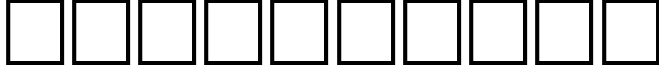 Пример написания цифр шрифтом Al-Kharashi 65