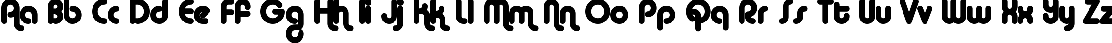 Пример написания английского алфавита шрифтом Alba Matter