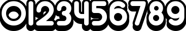 Пример написания цифр шрифтом Alba Super