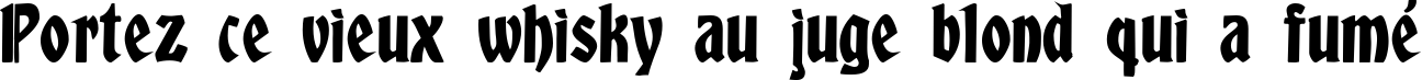 Пример написания шрифтом Albert Text Bold текста на французском