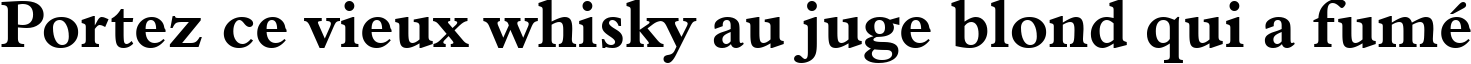 Пример написания шрифтом Aldine 401 Bold BT текста на французском