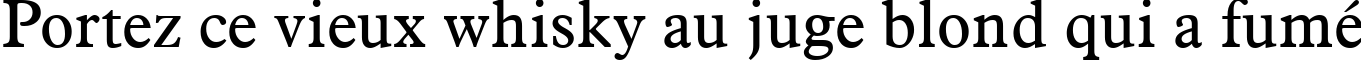 Пример написания шрифтом Aldine 721 BT текста на французском