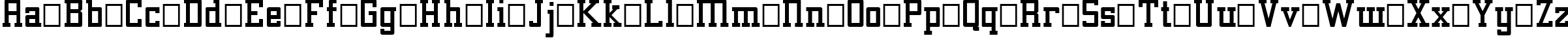Пример написания английского алфавита шрифтом Alexandria