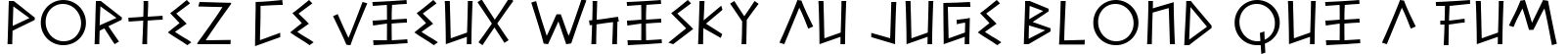 Пример написания шрифтом Alfabetix текста на французском