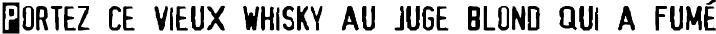 Пример написания шрифтом Alias текста на французском