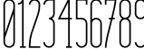 Пример написания цифр шрифтом Alkonaut