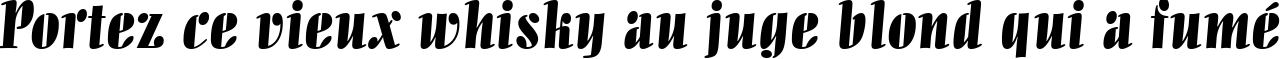 Пример написания шрифтом Allegro BT текста на французском