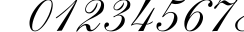 Пример написания цифр шрифтом Allegro