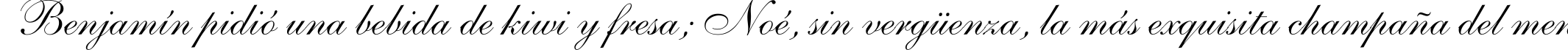 Пример написания шрифтом Allegro текста на испанском