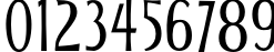 Пример написания цифр шрифтом Allise