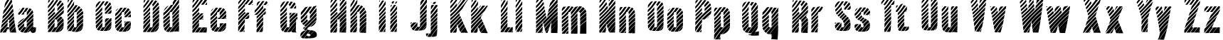 Пример написания английского алфавита шрифтом Almonte Woodgrain