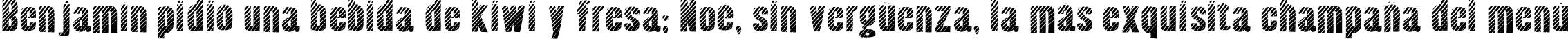 Пример написания шрифтом Almonte Woodgrain текста на испанском
