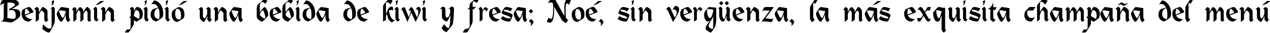 Пример написания шрифтом Alpine Regular текста на испанском