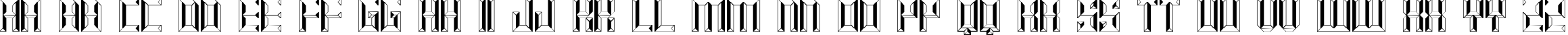 Пример написания английского алфавита шрифтом alt smaq 8.8