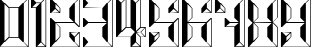 Пример написания цифр шрифтом alt smaq 8.8