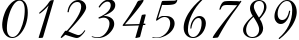 Пример написания цифр шрифтом Amaze Normal