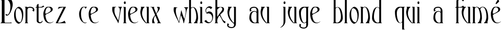 Пример написания шрифтом Ambrosia текста на французском