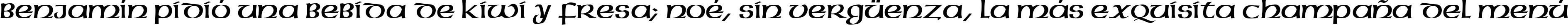 Пример написания шрифтом AmericanUncD текста на испанском