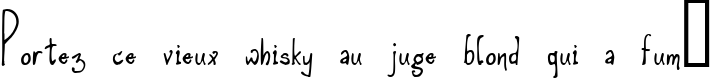 Пример написания шрифтом Amethyst Zucchini текста на французском
