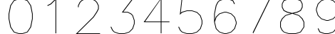 Пример написания цифр шрифтом AMGDT